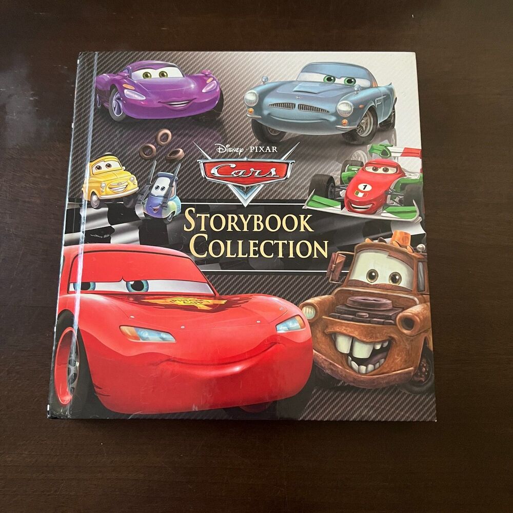 Disney Pixar Cars Storybook Collection Silver Leaf Pages Hard Bound Cover